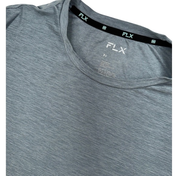 FLX Other - FLX Performance‎ T-Shirt Mens XL Gray Heather Space Dye Stretch Gym Short Sleeve